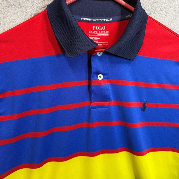 Polo Ralph Lauren Other - Polo Ralph Lauren Performance Youth XL Striped Short Sleeve Shirt
